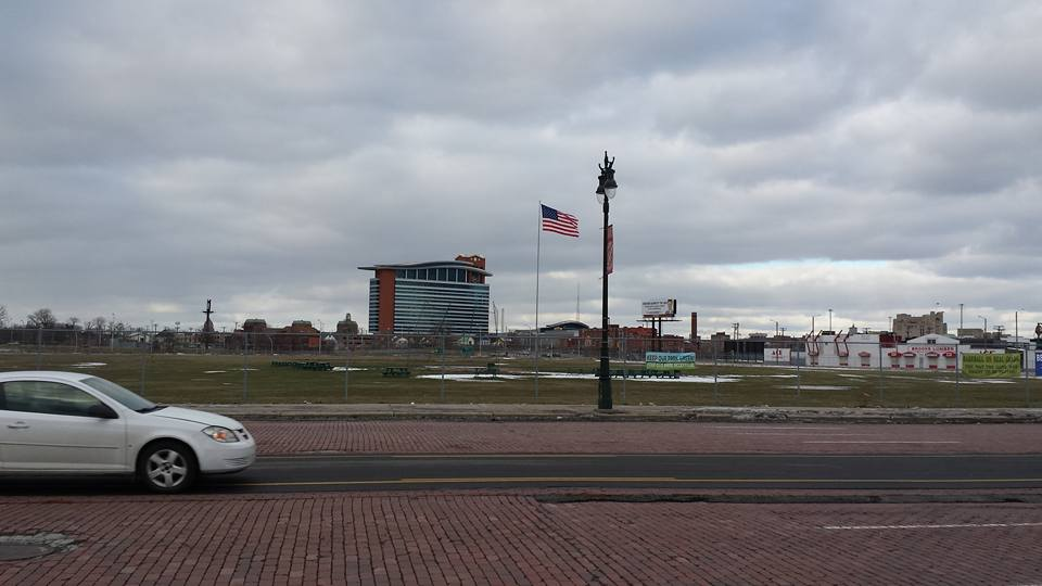 Last January I took my daughter on a trip to Detroit and we made a pilgrimage to the site of Tiger Stadium.  The site will soon be the new home of the Detroit Police Athletic League, along with other developments.  Of course, when one daydreams, there are no limitations.